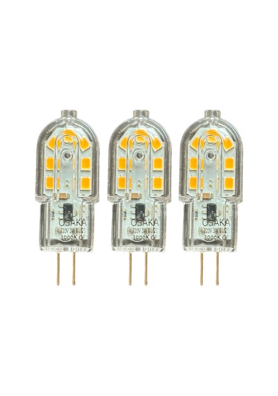 3 Adet Osaka 3w Sarı Işık 3000k G4 Duylu Led Kapsül Ampul