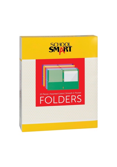 Pürüzsüz 2 Cepli Portföy Bağlantı Elemanları İle - 20 X 28 Cm - 25'li Paket - Çeşitli Renkler Çok Renkli