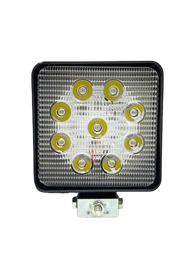 10v-30v Çalışma Lambası Kare 27w 9 Ledli 108 108 Mm