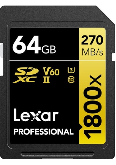 Lexar Gold Series 1800x 64 GB SDXC Class 10 UHS-II Hafıza Kartı