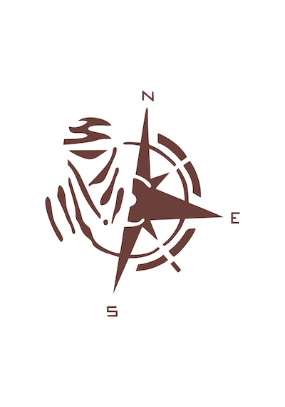 Dakar Pusula Sticker 17x17 Cm Kahverengi