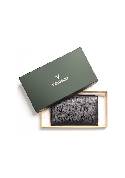 Black Cüzdan & Kartlık Kadın 2804 Vergelio Flother Wallet Card Holder Siyah