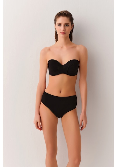 Suwen Diana Straplez Bikini Üst Sbn26565012 Siyah
