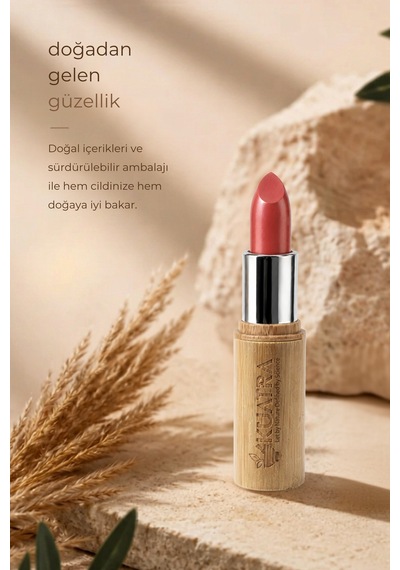 Kuatra Mauve Peach No:26 Doğal Mineral Ruj Nemlendirici Dudak Bakımı