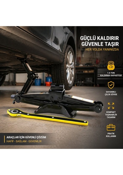 Falcon Autokit Fa1-554 1.5 Ton Cırcır Kollu Kriko