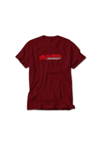 Griffith University Red Logo Kırmızı Tişört