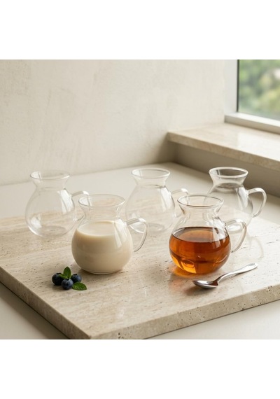 6'li Kulplu Cam Çay Bardağı Seti - Şeffaf Ve Modern Tasarımlı Isıya Dayanıklı Çay Takımı 180ml Diğer