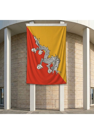 Bhutan Bayrağı 140gr Premium Raşel Kumaş 200x300 Cm Diğer