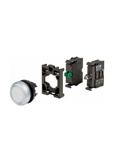 Eaton M22-dl-w/k10led ,kontak-1a Beyaz-24v Yaylı M22 Buton
