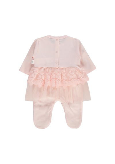 Civil Baby Fırfır Tüllü 1-9 Ay Tulum - Pudra Somon