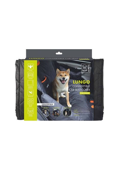 Lungo Köpekler İçin Araç Koruma Örtüsü Siyah 152x59 Cm