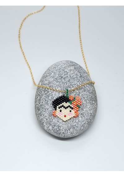 Harmel Jewelry Miyuki Turuncu Frida Kolye Turuncu