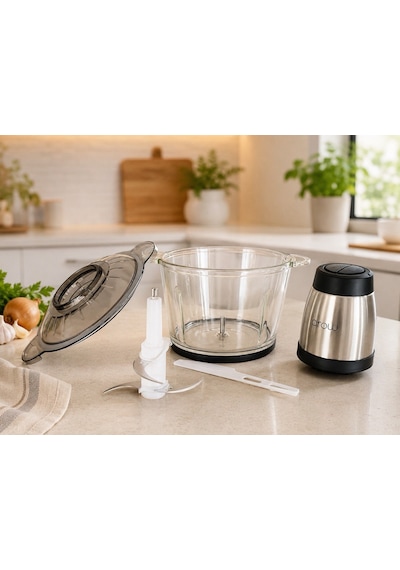 Easy Life TR-4453 300 W 4 Bıçaklı Cam Hazne Mutfak Robotu