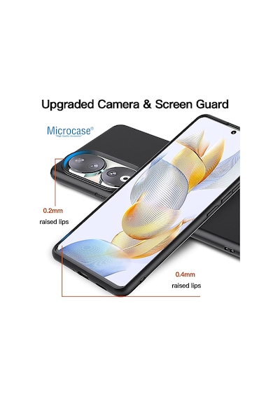 Honor 90 Elektrocase Serisi Silikon Kılıf - Siyah Al3340