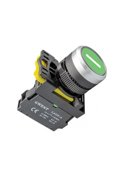 Gwest A5-10/1 ,kontak-1a Yeşil-start Yaylı M22 Buton