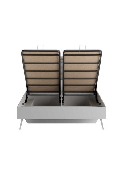 Milano Çift Kişilik Karyola - Vizon/zebra 166x120x205 Cm 166 X 120 X205