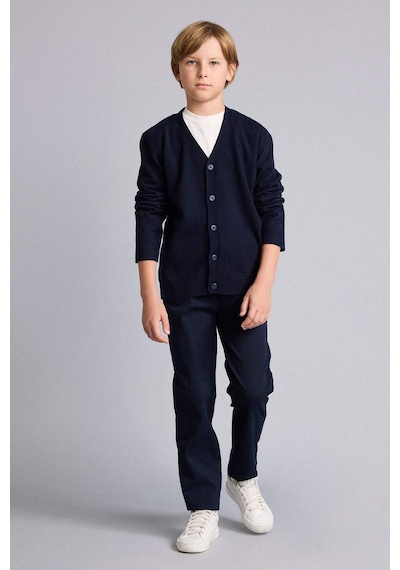 Defacto Gabardin Pantolon Erkek Çocuk T8850a626aunv253 Lacivert-nv253