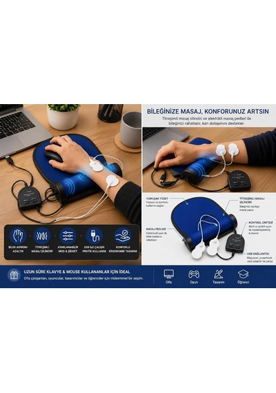 Bybars Bilek Masaj Destekli Mouse Ped