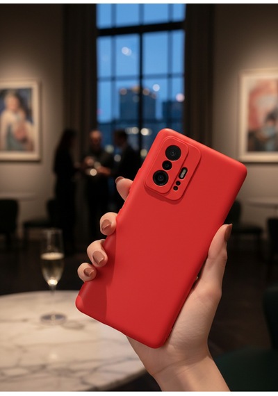 Xiaomi Mi 11t Pro 5g Uyumlu İçi Kadife Kamera Korumalı Renkli Silikon Kılıf
