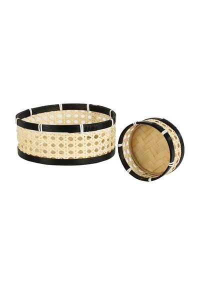 Vitale 2'li Rattan Tepsi Seti Ak.jj0005