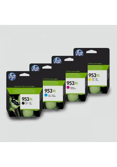 Hp 953Xl Siyah Ve Renkli Kartuş Paketi Yüksek Kapasite