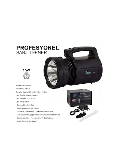 Wt-018 Profesyonel Büyük Cı Feneri Çok Renkli