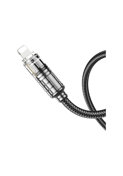 Hoco. U122 1.2m Lantern Usb To Lightning Şarj Data Kablosu - Siyah