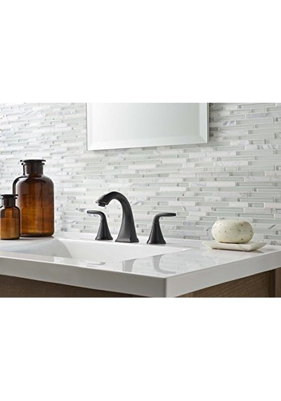 Pasadena Banyo Lavabo Bataryası, 8-inç Yaygın, 2 Saplı, 3 Delikli, Bronz Kaplama, Lf049pdyy Açık Bej