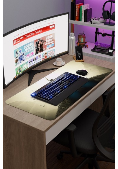 Shadow Of The Colossus Dikişli Kauçuk Oyuncu Mousepad V3 - 90x40 Xxl Gaming Mouse Pad