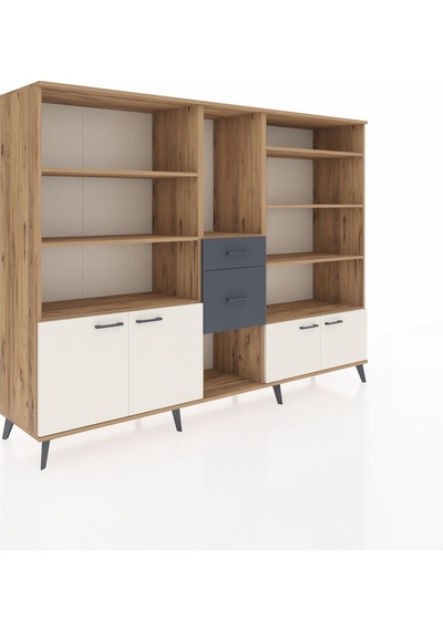Hyperion Dolap 10 Raflı 2 Çekmeceli 4 Kapaklı 220x44x163 Çam-ayta Çam-aytaşı/antrasit Hyperion Dolap 10 Raflı 2 Çekmeceli 4 Kapaklı 220x44x163 Çam-ayta Çam-aytaşı/antrasit