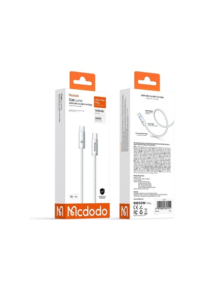 Mcdodo Ca-7082 Cab Luma Serisi Type-c Type-c 240w Hızlı Şarj Kablosu B
