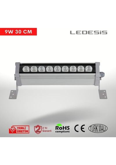 Ledesis Amber Wallwasher Duvar Boyama 30 Cm 9w