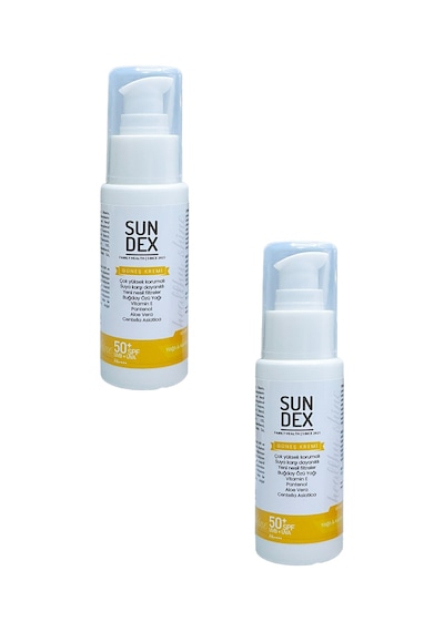 Sundex Healthy Shine Yağlı ve Karma Ciltler İçin Yüz Güneş Kremi SPF50+ 2 x 50 ML