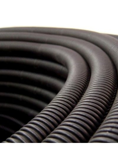 Mutlusan 14 Q Siyah Plastik Spiral Boru, 100 Metre