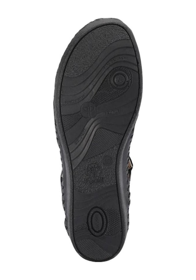 Forelli 22521 Sally-g Siyah Kadın Comfort Deri Sandalet 6752 Çok Renkli