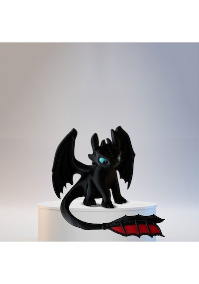 Ejderhanı Nasıl Eğitirsin Gecenin Öfkesi Siyah Ejderha Toothless 11 Cm