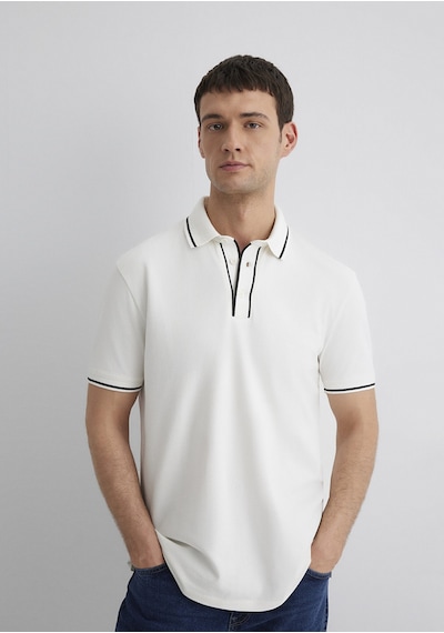 Mavi Regular Beyaz Erkek Polo Yaka T-shirt M0612648-70057 Beyaz