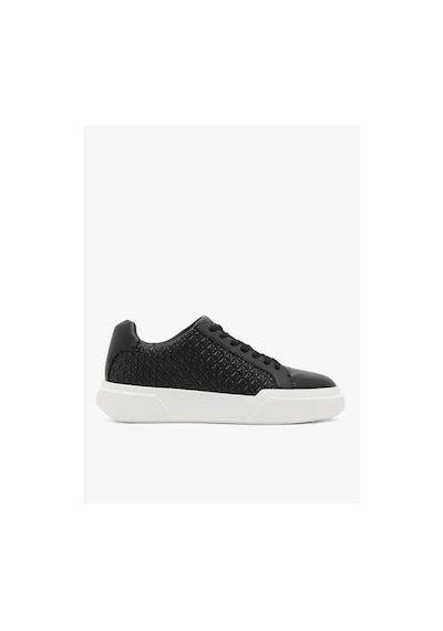 Calvin Klein Chunky Cupsole Laceup Lth Aop Kadın Siyah Günlük Spor Ayakkabı-12257 Siyah