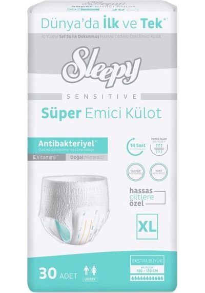 Sleepy Sensitive Emici Külot Xlarge 30 Adet XL