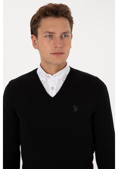 U.S. Polo Assn. Erkek Siyah Basic Kazak 50313662-VR046