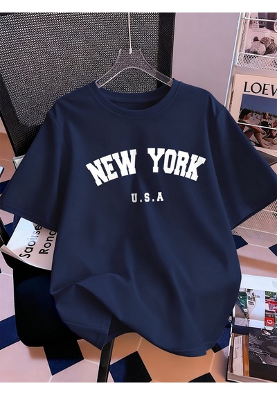 Noıssey Urban Pop Graphic Kadın Tişört Koleksiyonukod 5126 Lacivert
