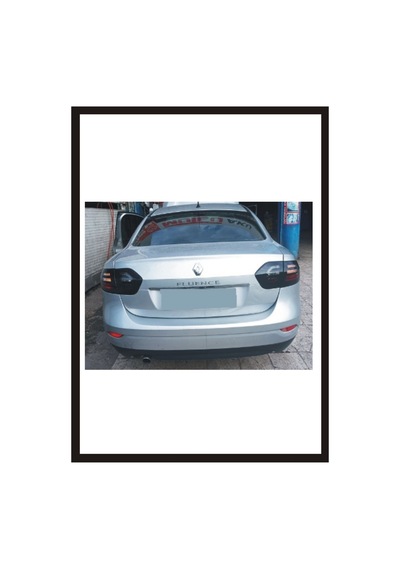 Fluence İçin Uyumlu Aksesuar Stop Farı Led Görünümlü Oto Sticker
