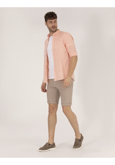 Pierre Cardin Erkek Turuncu Gömlek Desenli 50265119-vr051