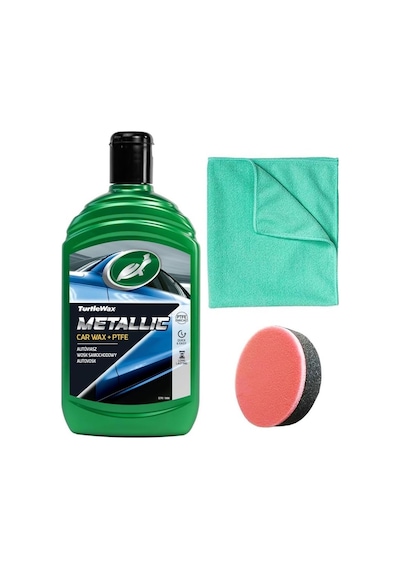 Turtle Wax Meta'lik Ptfe Katkılı Teflon Sıvı Cila 500 Ml, Sünger, Bez