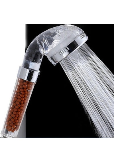 Su Arıtmalı Duş Başlığı Tasarruflu Boncuklu Banyo Duş Başlığı Şeffaf