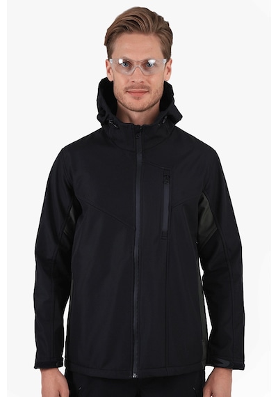 Owl Çift Renkli Riptstop Softshell Mont Siyah - Haki
