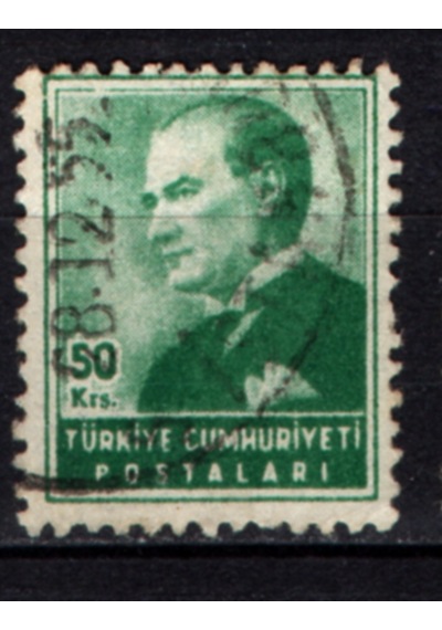 1955 Atatürk Sola Bakan Portre 50 Kuruş Tp0728 İsfila1804  Teşhir Ürün