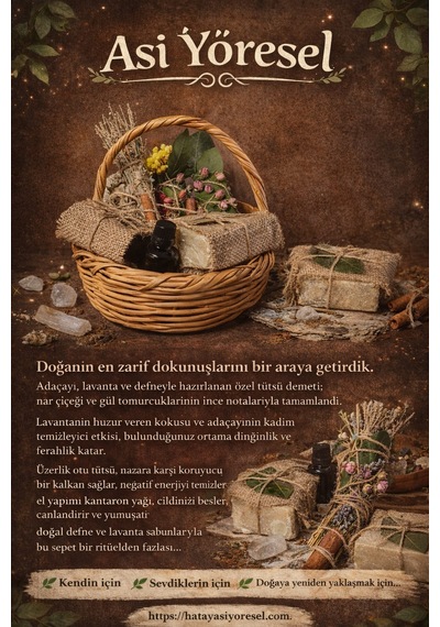 Asi Doğal Ritüel/tütsü Sepeti