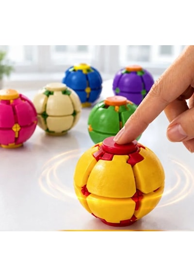 Spinner Ball Bas Döndür Stres Topu Bas Çevir Çarkı - 1 Adet