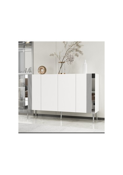 Dream 120 Cm Konsol Tv Sehpası Çok Amaçlı Dolap Beyaz-gümüş Beyaz-gümüş